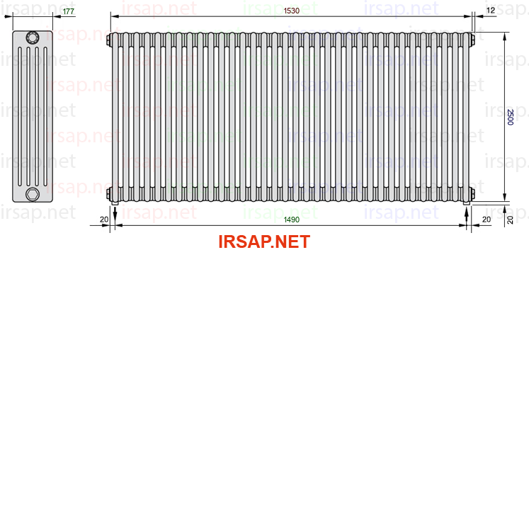 Радиатор IRSAP Tesi 52500/34 T16 CL 01